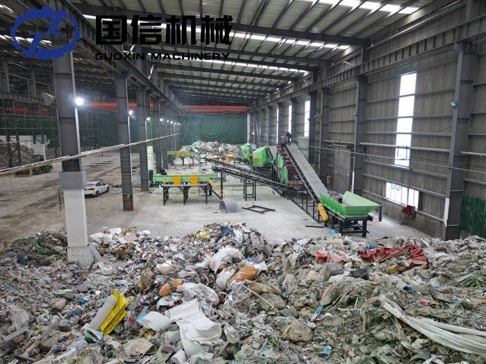 Waste sorting line